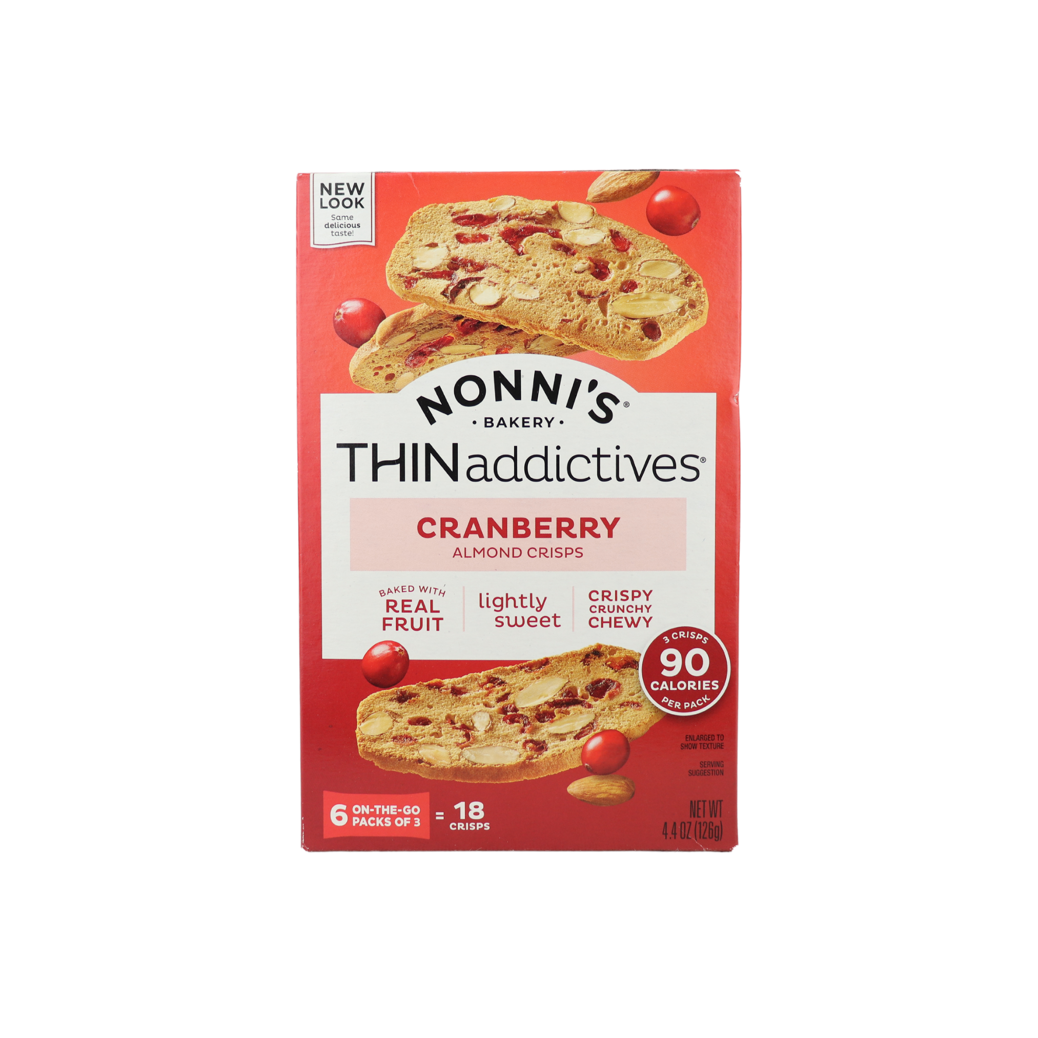 Nonni's Bakery Thin Addictives Cranberry Almond Crisps 6 packs Nonni's Bakery Thin Addictives Cranberry Almond Crisps 6 packs